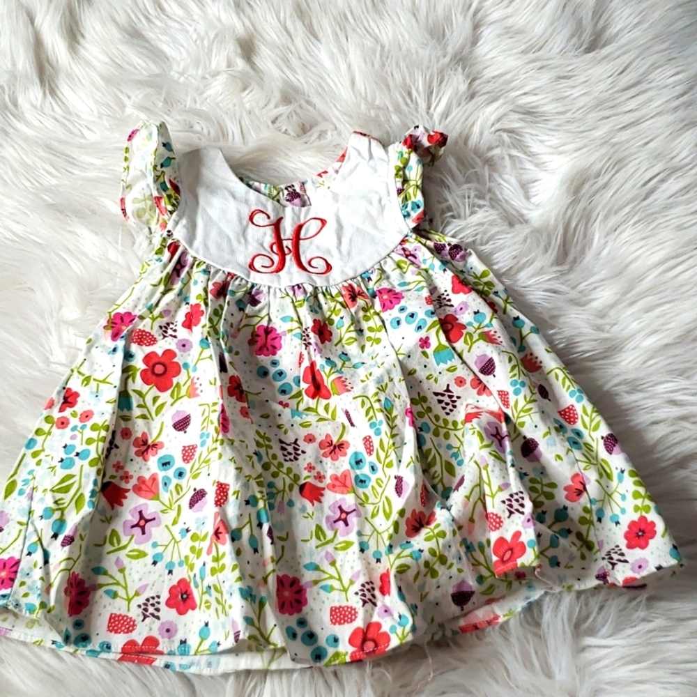 Ricrac & Ruffles dress Sz 2T